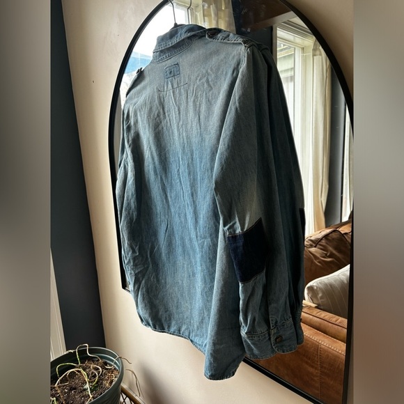 CURRENT ELLIOT | the perfect denim shirt | size medium - Picture 3 of 11